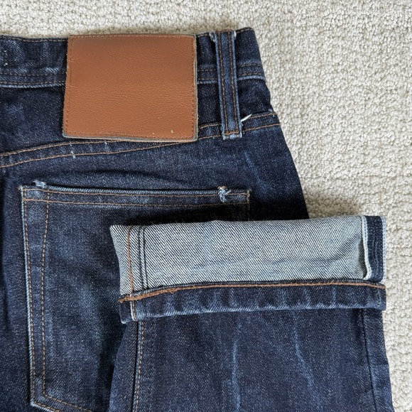 Unbranded Brand Men's 32x34 Selvedge Denim Button Fly Blue Jeans